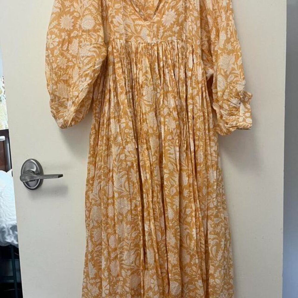 Daughters of India Women's Yellow and Orange Dresses